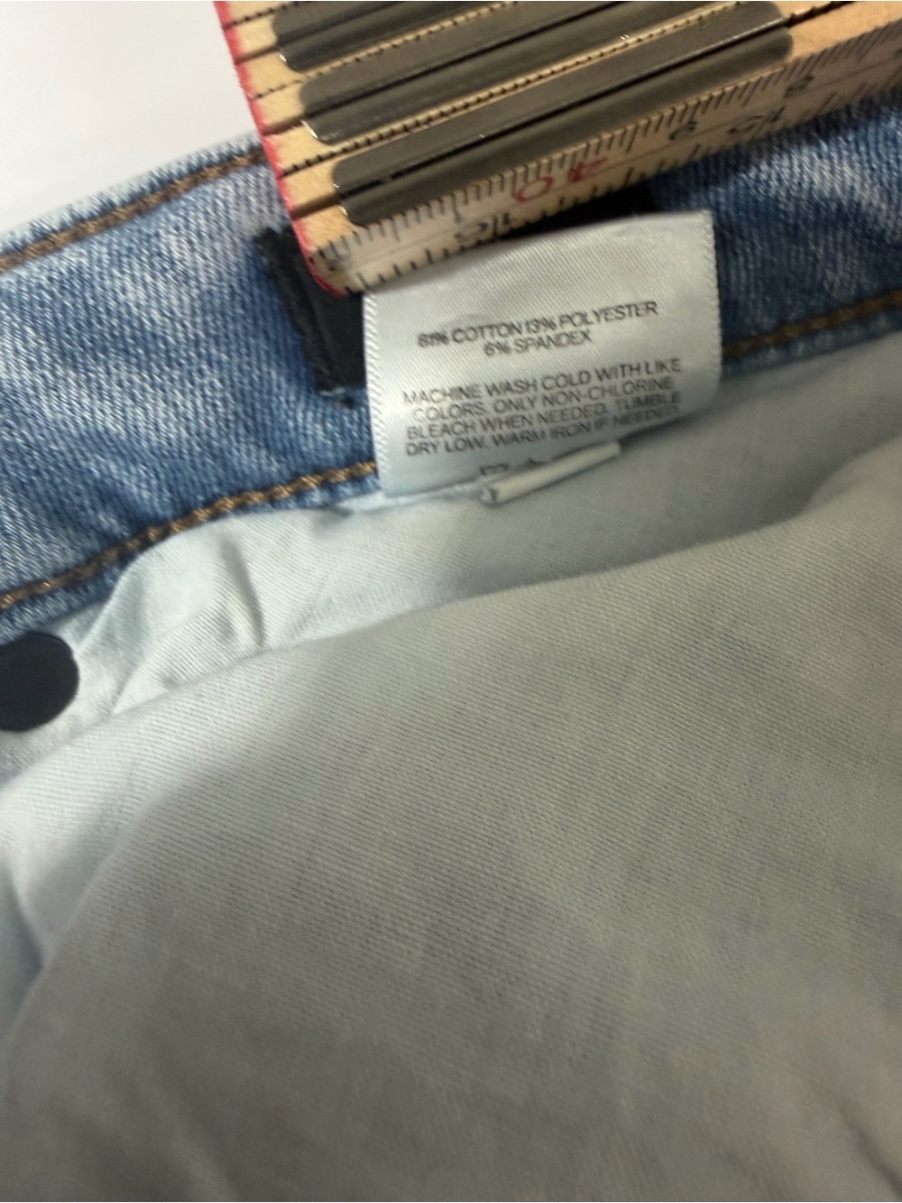 Express Men’s Slim 4-Way Hyper Stretch Light Wash Jeans Size 36x32 - Picture 8 of 11